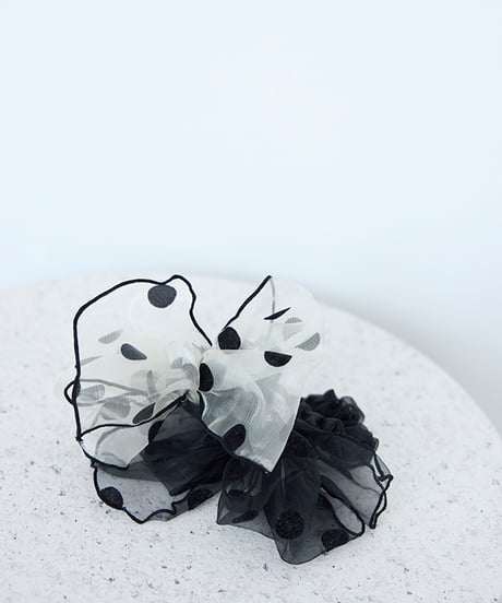Sheer Ribbon Chouchou【Beige】