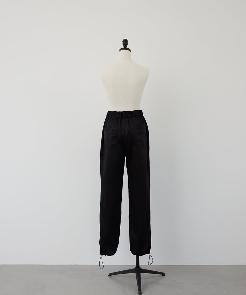 Satin Jogger Pants 【Black/ Size1】 | CLORE+