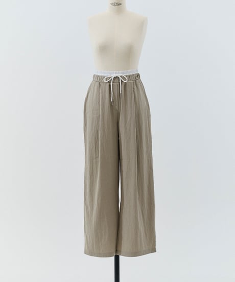 CLORE＋クロレ　フワモチパンツ　エクリュ CLORE＋クロレ フワモチパンツ エクリュ Fuwamochi Pants 【écru