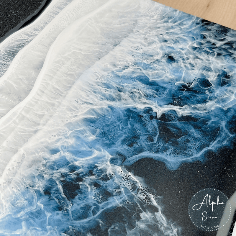 受注制作品】【ブラックオーシャン】木製パネル A4〜A1、ワイドパネル