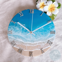 受注制作品】【A3サイズ】 木製パネル オーシャンレジンアート