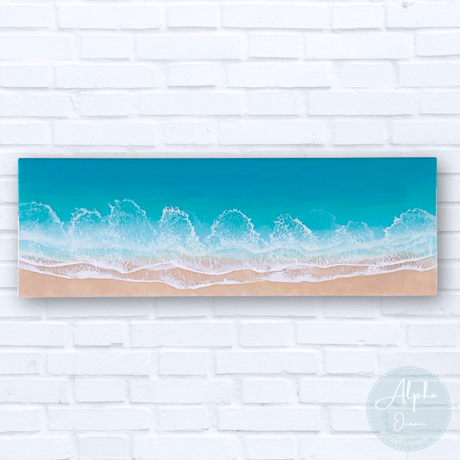 レジンアート　2連パネル　ウェットサンドシリーズ　海アート　オーシャンパネル レジンアート 2連パネル ウェットサンドシリーズ 海アート オーシャン