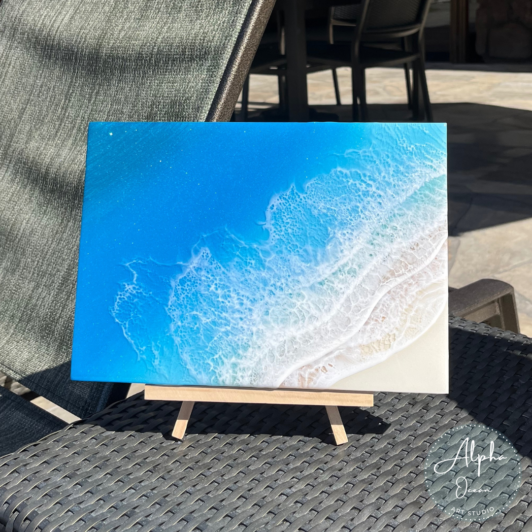 レジンアートロングパネル海アートオーシャンパネル