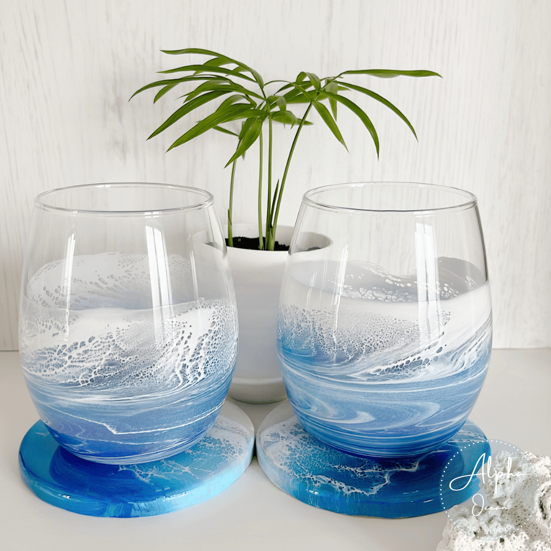 海レジンアート【オーシャングラス】330ml / 1個 | Alpha Ocean Art S