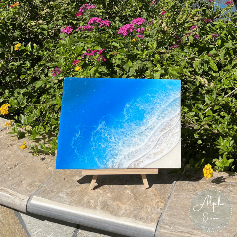 海レジンアート【A4サイズ】木製パネル | Alpha Ocean Art Studio 海レジンアート【A4サイズ】木製パネル | Alpha Ocean Art Studio