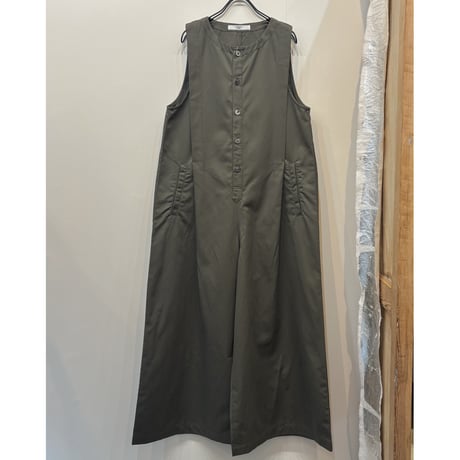 US251PT032　綿麻ツイル　サロペットパンツ