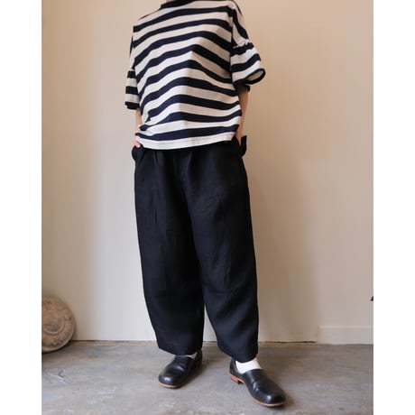 UT251PT033 オーガニックリネンツイル　ギャザーパンツ