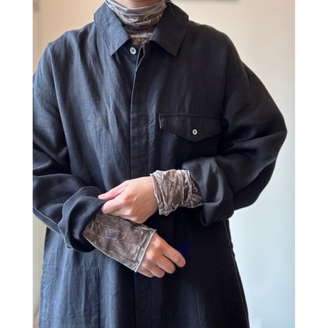TS244PT013 フレンチリネン　長袖比翼オールインワン【Size ３】
