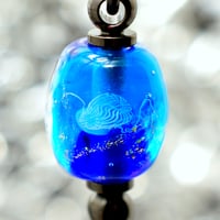 くらげ玉ネックレス・海のブルー（a-1727）