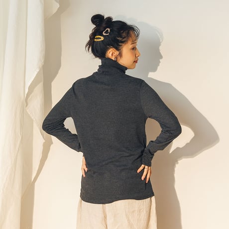 COTTON RIB KNIT TURTLENECK T（コットンフライスタートルネックT）C2189
