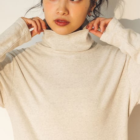 COTTON RIB KNIT TURTLENECK T（コットンフライスタートルネックT）C2189