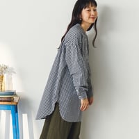 BROAD CLOTH BANDCOLOR L/S LONGSHIRT（ブロード バンドカラーロングシャツ）C2098