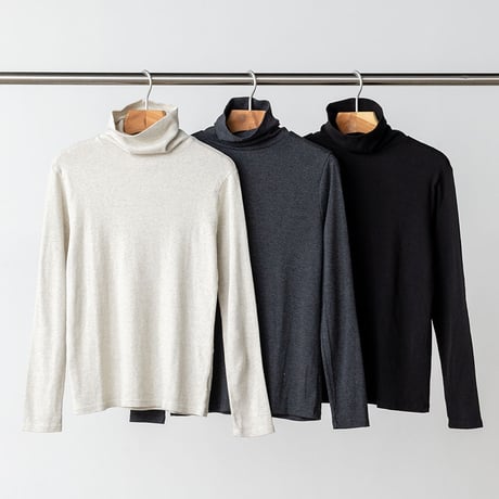 COTTON RIB KNIT TURTLENECK T（コットンフライスタートルネックT）C2189