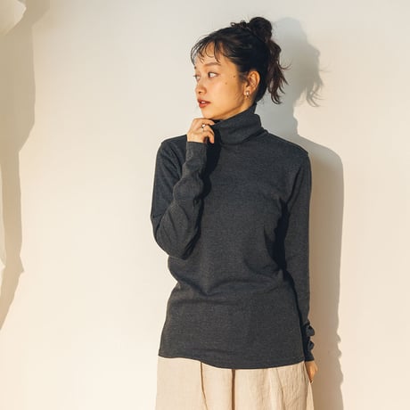 COTTON RIB KNIT TURTLENECK T（コットンフライスタートルネックT）C2189