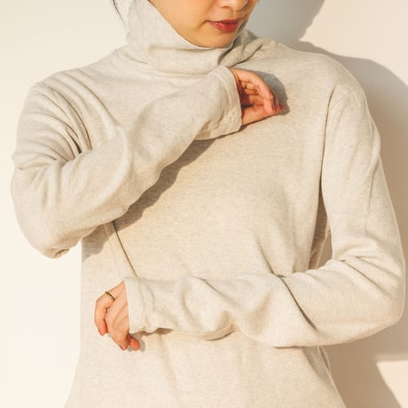 COTTON RIB KNIT TURTLENECK T（コットンフライスタートルネックT）C2189
