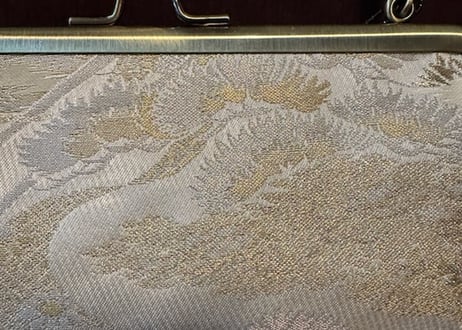 がま口バッグ　金松