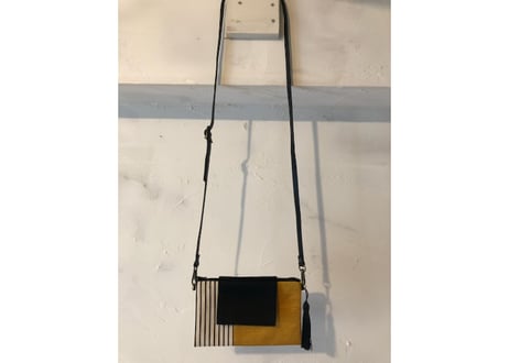 ちびポシェット　勲章菊（ガザニア）ストライプ