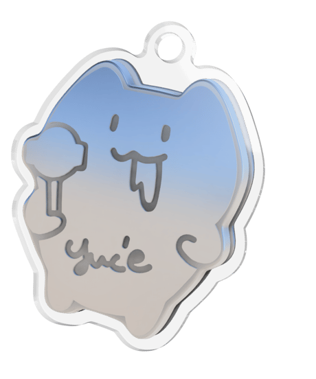 CEO Cat Acrylic Keychain
