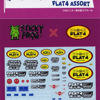 Sticky Frog 1/64 ダイキャストカーデカール FLAT4アソート