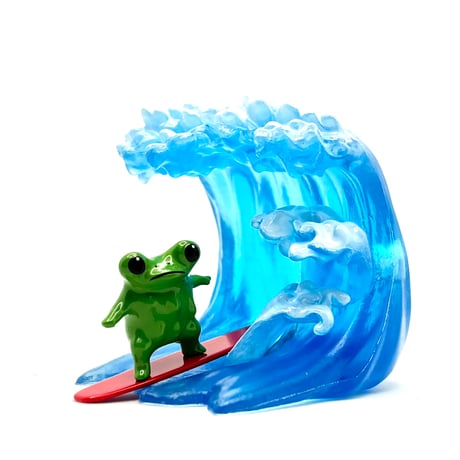 STICKY FROG ヨコノリカールくん フィギュア つやつやグリーン