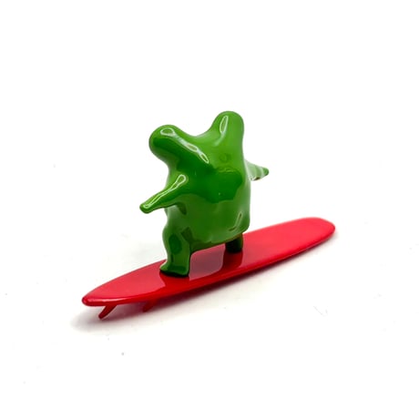 STICKY FROG ヨコノリカールくん フィギュア つやつやグリーン