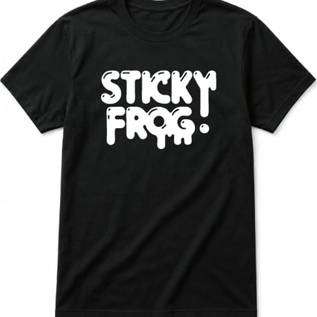 [期間限定受注生産] STICKY FROG ブラックTシャツ