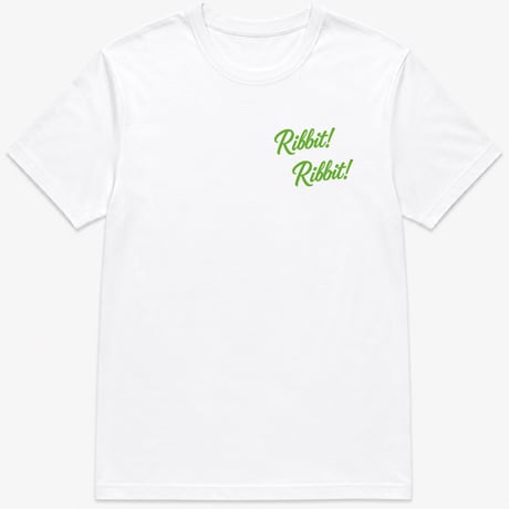 [期間限定受注生産] Ribbit! ホワイトTシャツ