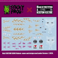 Sticky Frog 1/64 ダイキャストカーデカール M&K ビートル アソート