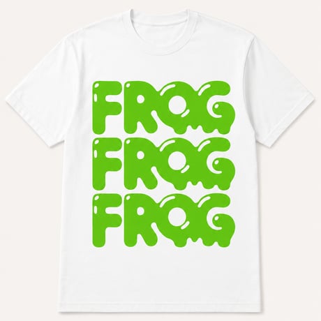 [期間限定受注生産] FROGFROGFROG ホワイトTシャツ