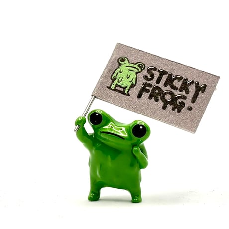 STICKY FROG サポーターカールくん フィギュア つやつやグリーン