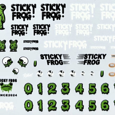 Sticky Frog 1/64 ダイキャストカーデカール STICKY FROGアソート