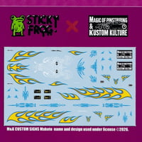 Sticky Frog 1/64 ダイキャストカーデカール M&K バス アソート