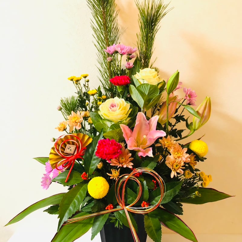 お正月 アレンジメント 高さ約80cm | 花屋ICHI
