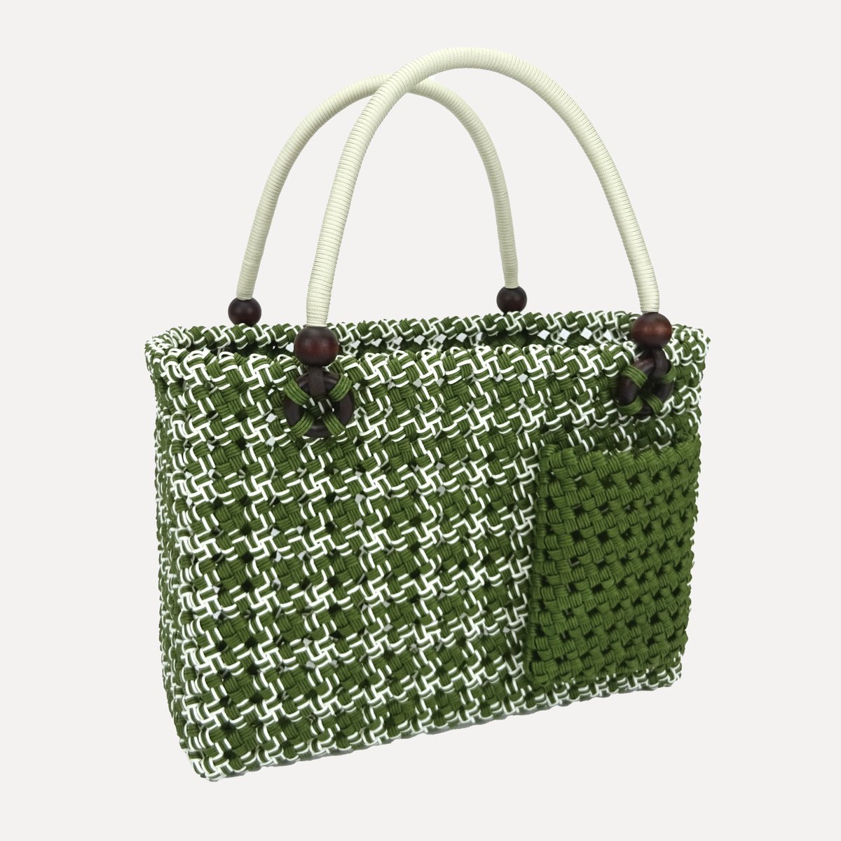 クラフトバンド レシピ】トリプルラインポケット付きバッグ | M's Factory