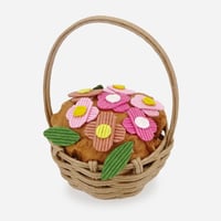 【クラフトバンド レシピ】お花のミニかご