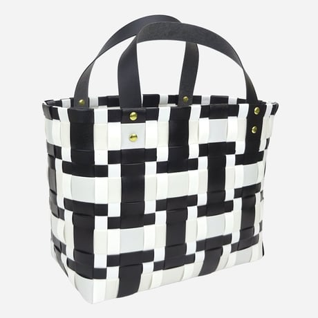 【PPバンド レシピ】レザー調PP タイル模様のバッグ