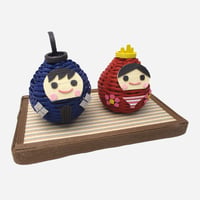【クラフトバンド レシピ】コロコロおひなさま