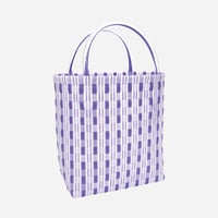 【PPバンド レシピ】PPバンドの縦ストライプのバッグ