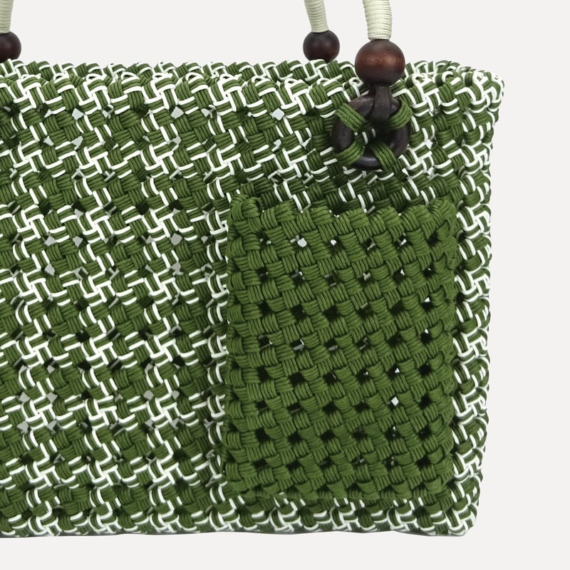 クラフトバンド レシピ】トリプルラインポケット付きバッグ | M's Factory