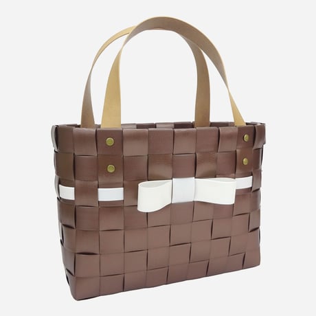 【PPバンド レシピ】レザー調PPリボンバッグ