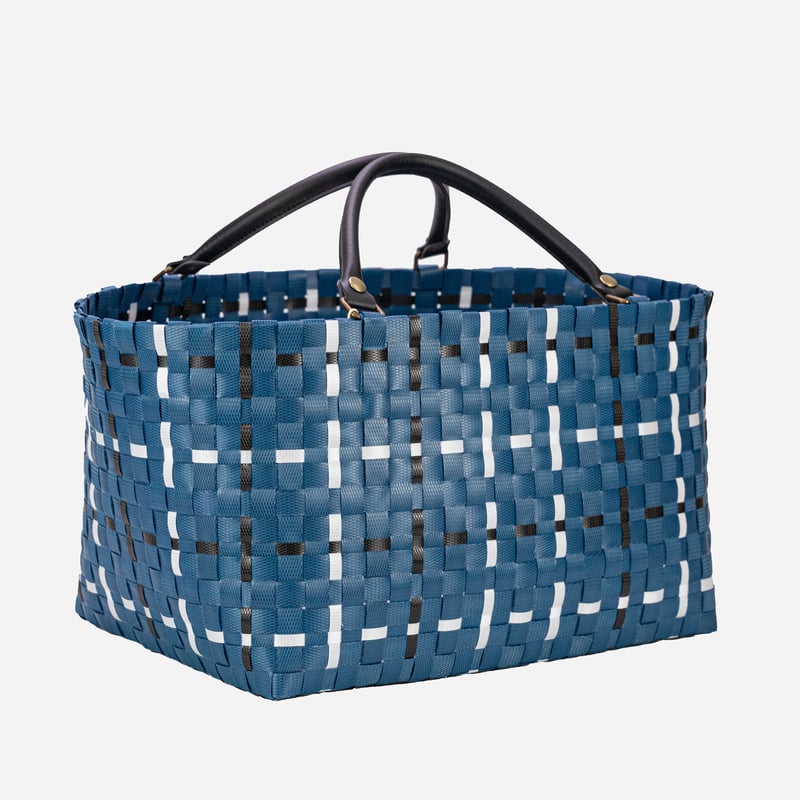 PPバンド レシピ】PPバンドのクロスカラーのバッグ | M