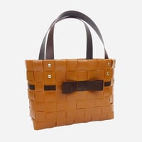 【PPバンド レシピ】レザー調PPリボンバッグ