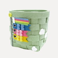【クラフトバンド レシピ】こいのぼりのかご