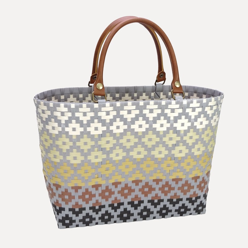 PPバンド レシピ】PPバンドのあじろ編みグラデーションバッグ | M's