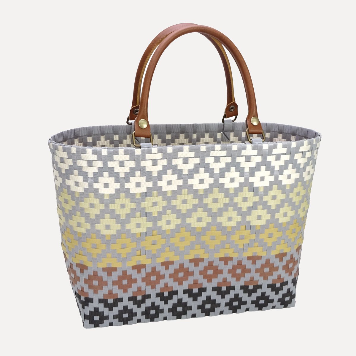 PPバンド レシピ】PPバンドのあじろ編みグラデーションバッグ | M's