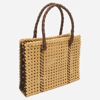 【クラフトバンド レシピ】スリムツートンバッグ