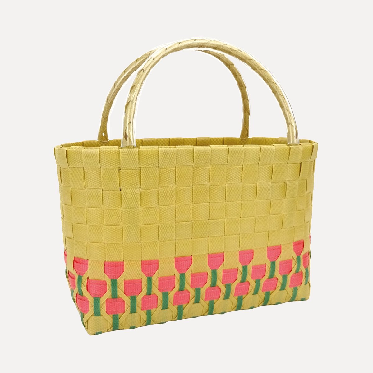 PPバンド レシピ】PPバンドのチューリップのバッグ | M's Factory