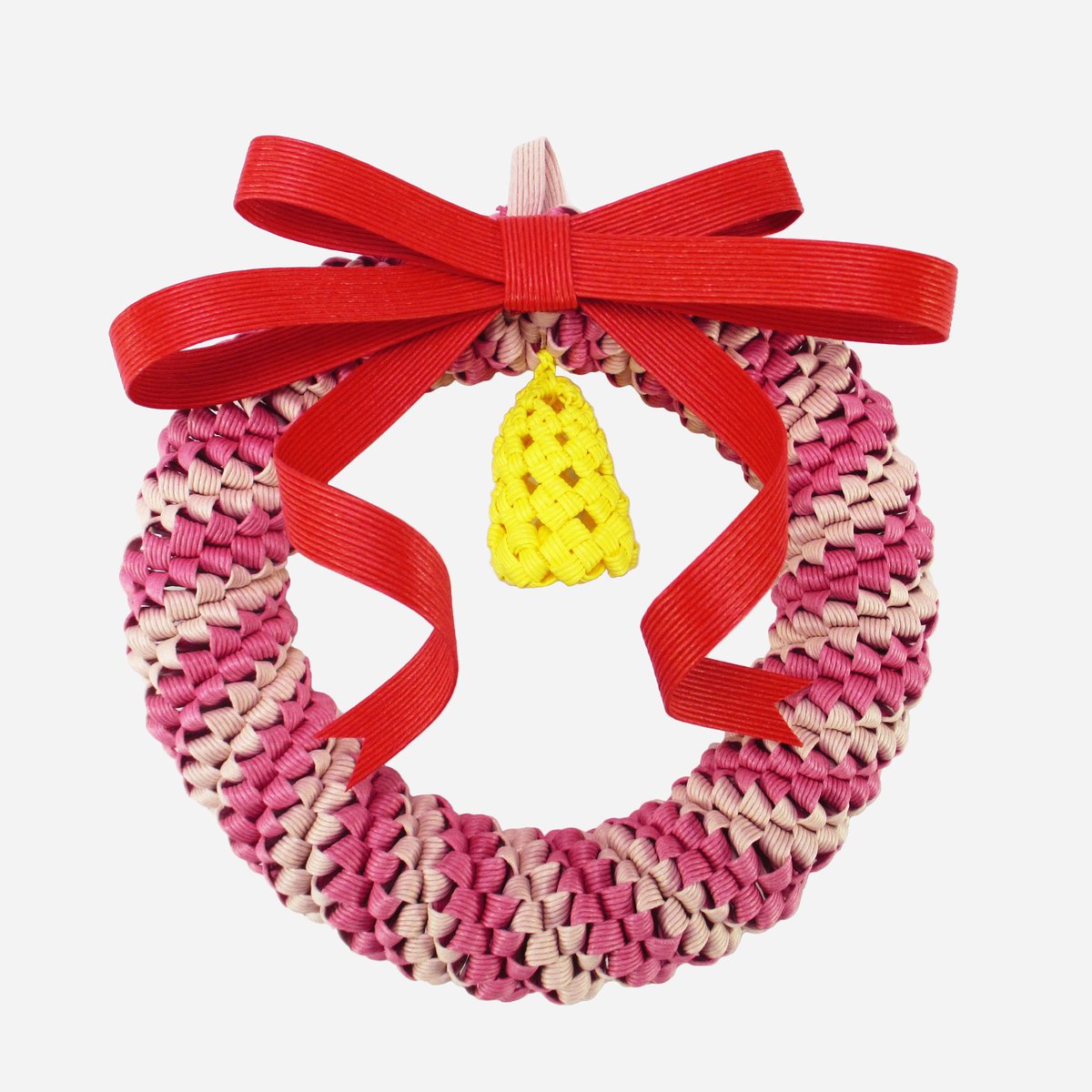 クラフトバンド レシピ】ベル付きクリスマスリース | M's Factory