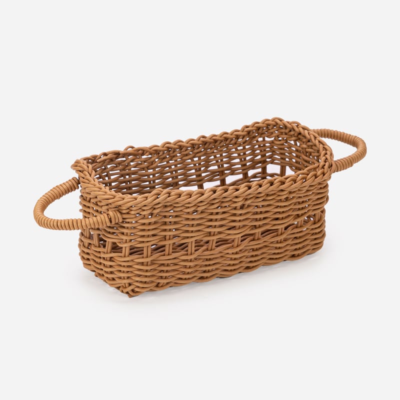 PPバンド レシピ】PPラタンのハンドル付きバスケット | M's Factory