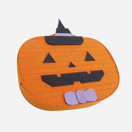 【クラフトバンド レシピ】かぼちゃとハロウィンおばけの小物入れ